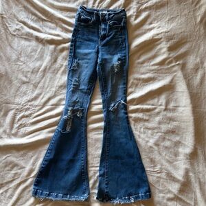 Kancan Ultra High Rise Super Flare Jeans